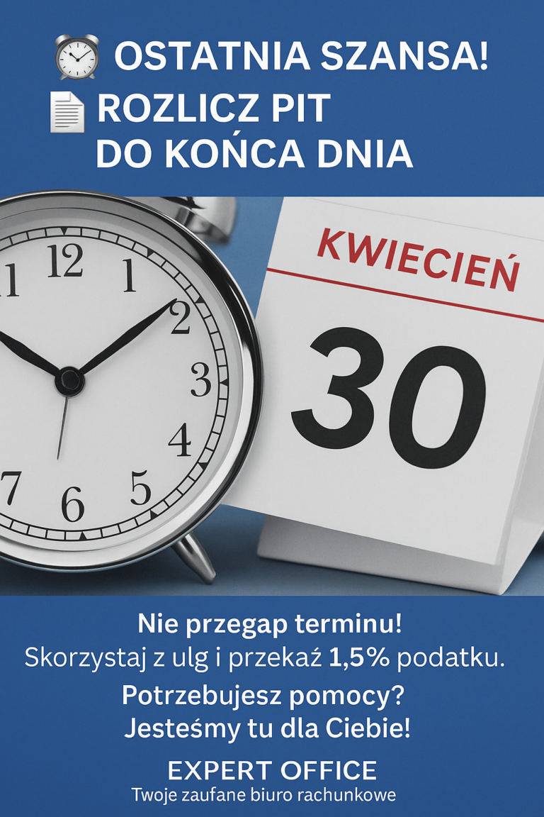 📢 Ostatni dzwonek na rozliczenie PIT!
