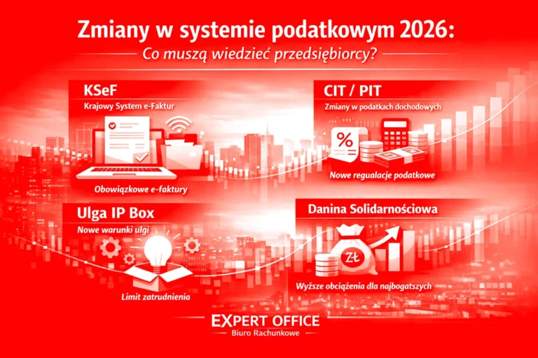Nowości podatkowe 2026 – kompleksowy przewodnik dla przedsiębiorców z praktycznymi wskazówkami Expert Office